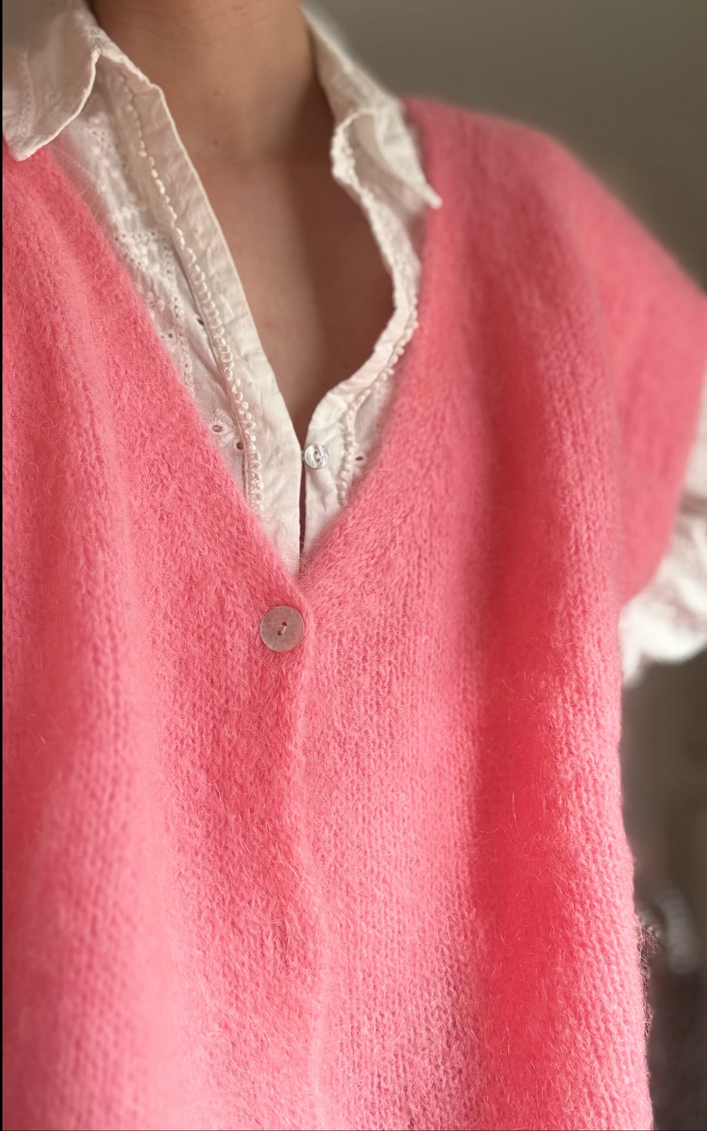 Gilet Sans Manches en Mohair – Doux & Léger