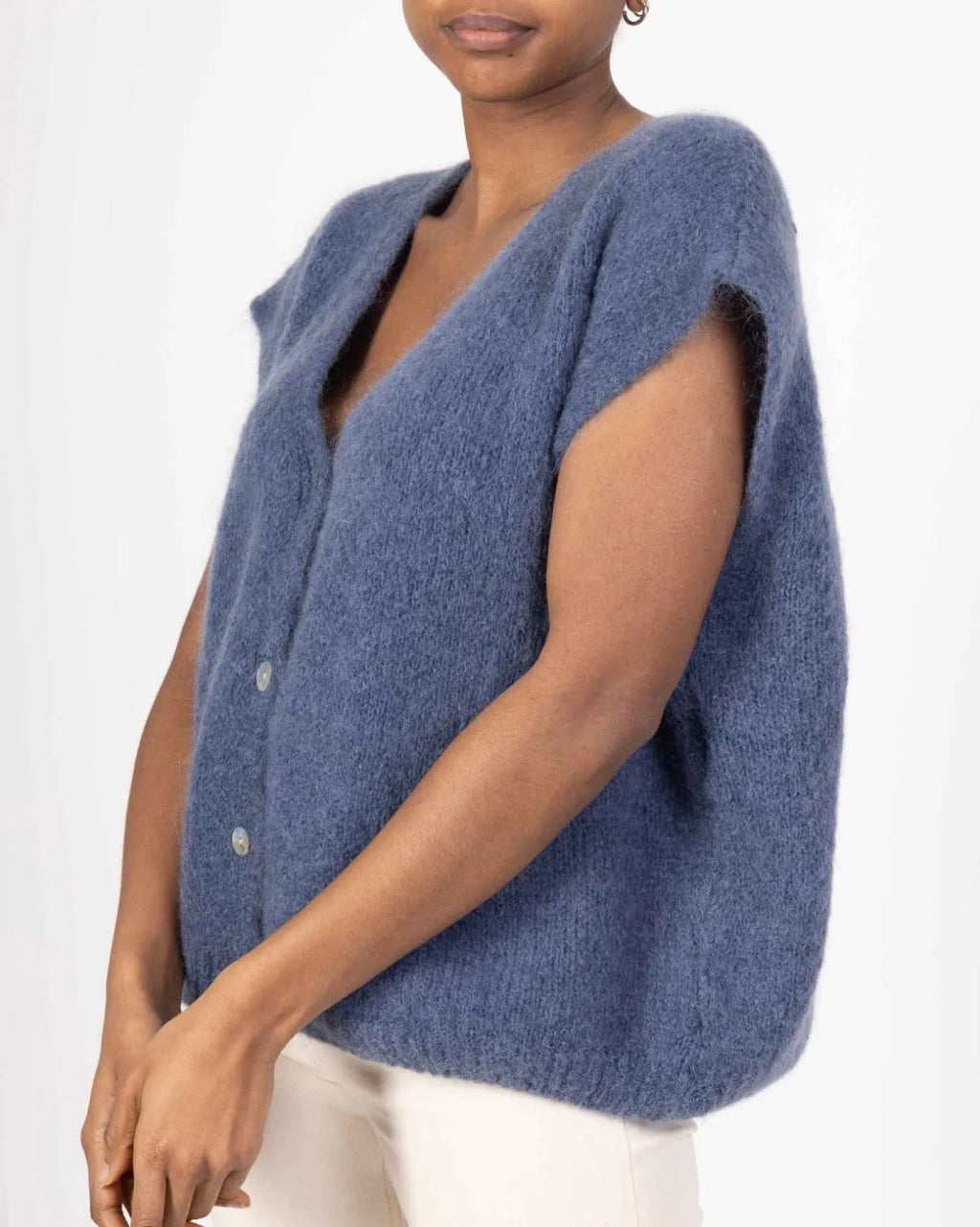 Gilet Sans Manches en Mohair – Doux & Léger