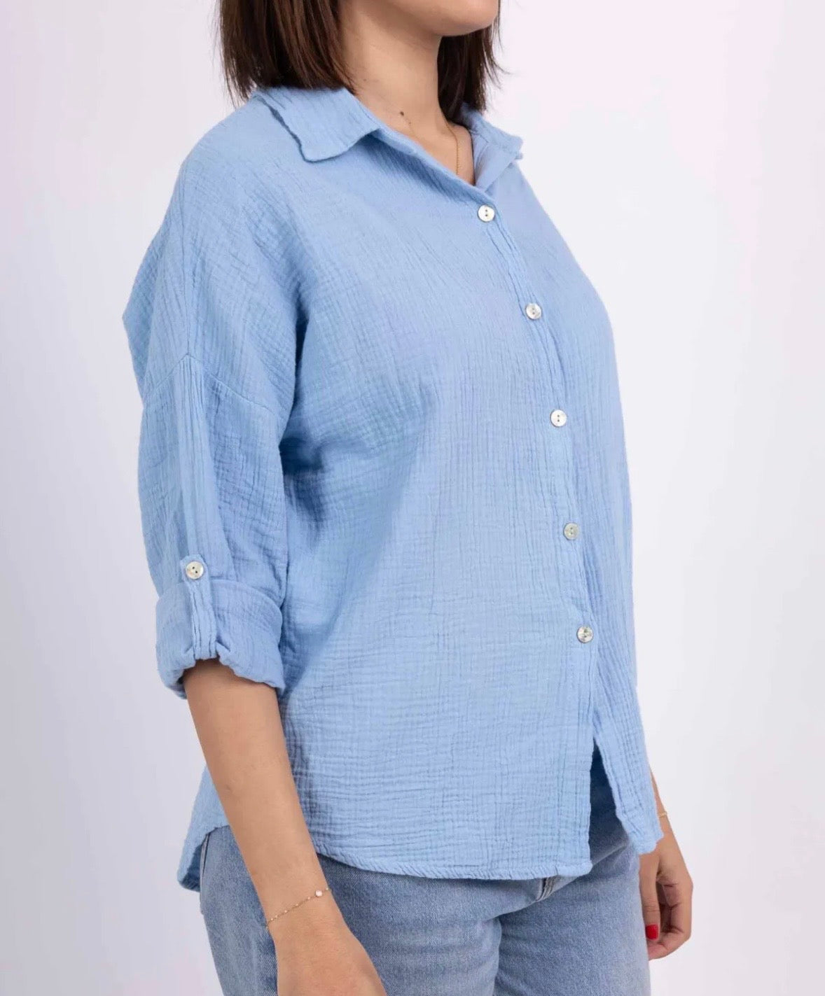 Chemise & Ensemble 100% gaz de coton – Collection Naturelle