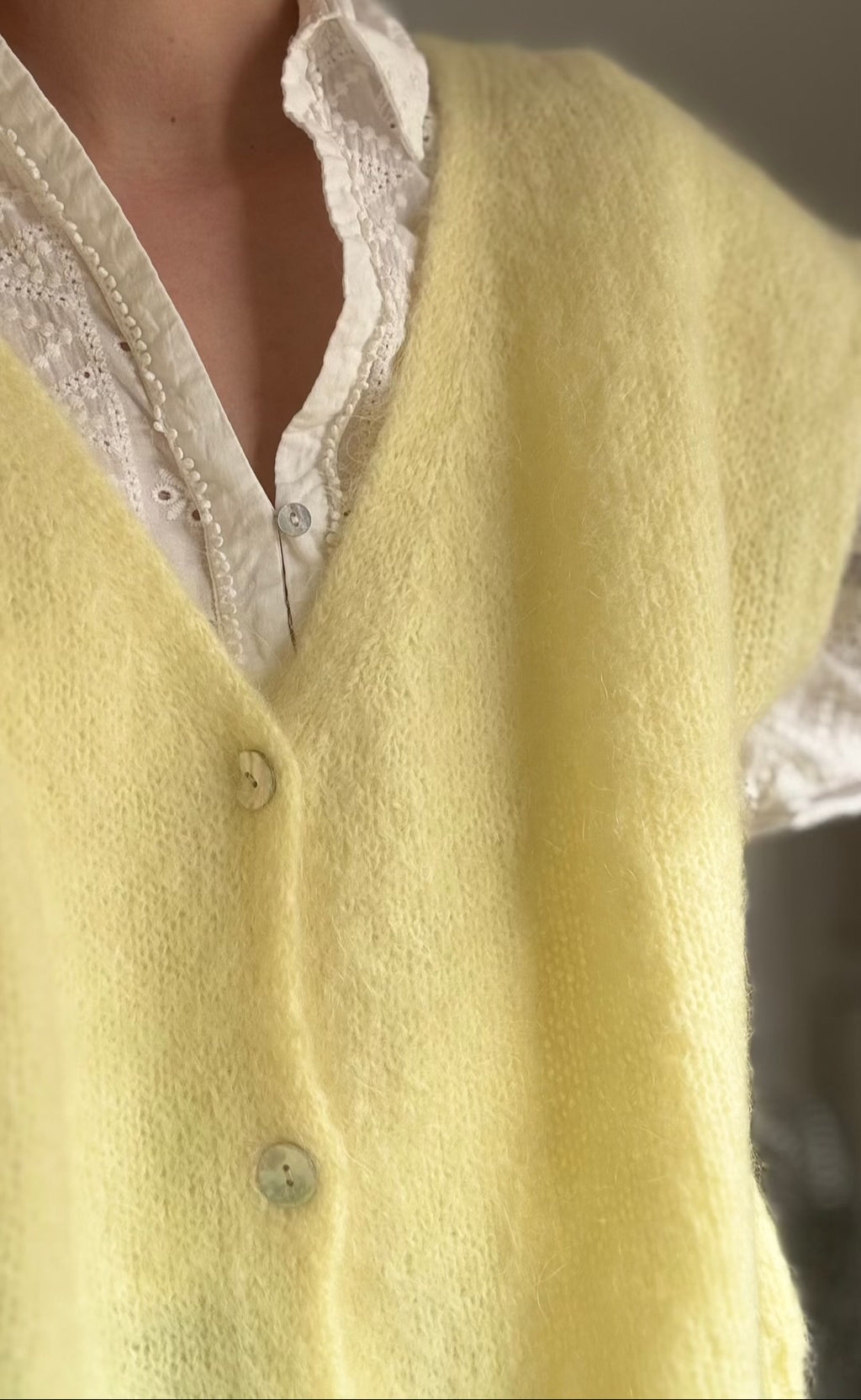 Gilet Sans Manches en Mohair – Doux & Léger