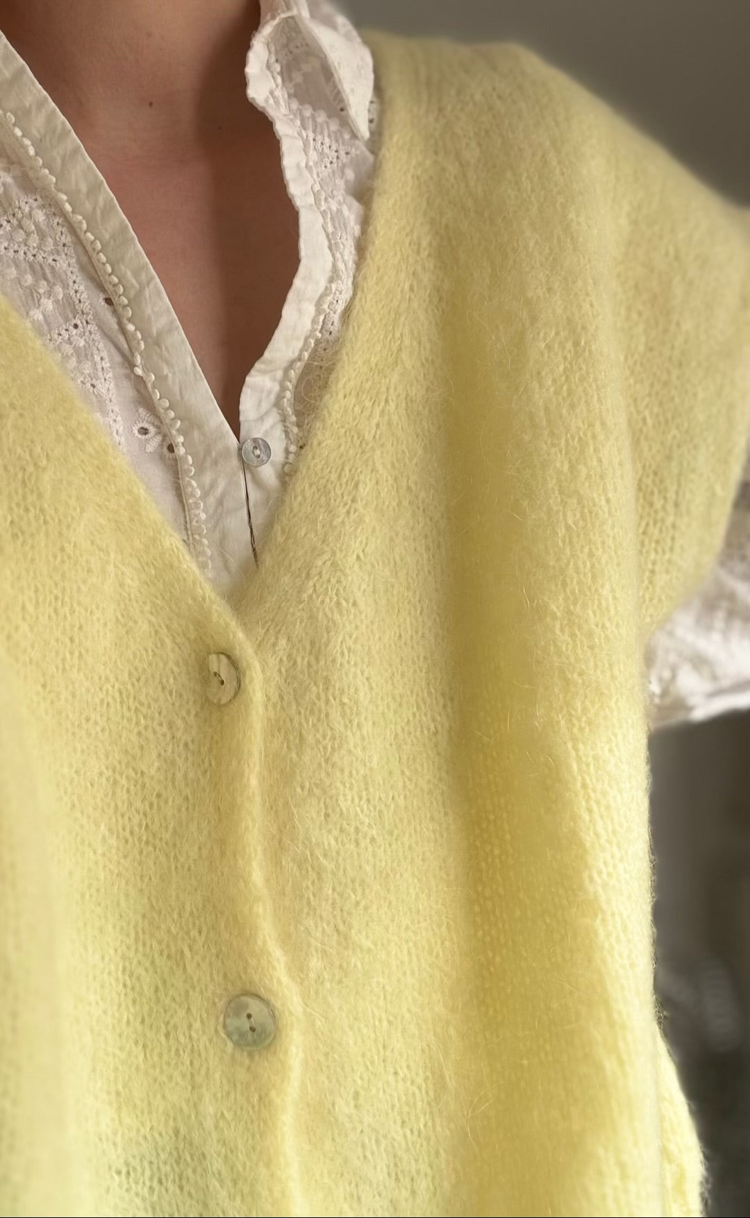 Gilet Sans Manches en Mohair – Doux & Léger