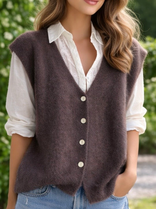Gilets Sans Manches en Mohair – Doux & Léger