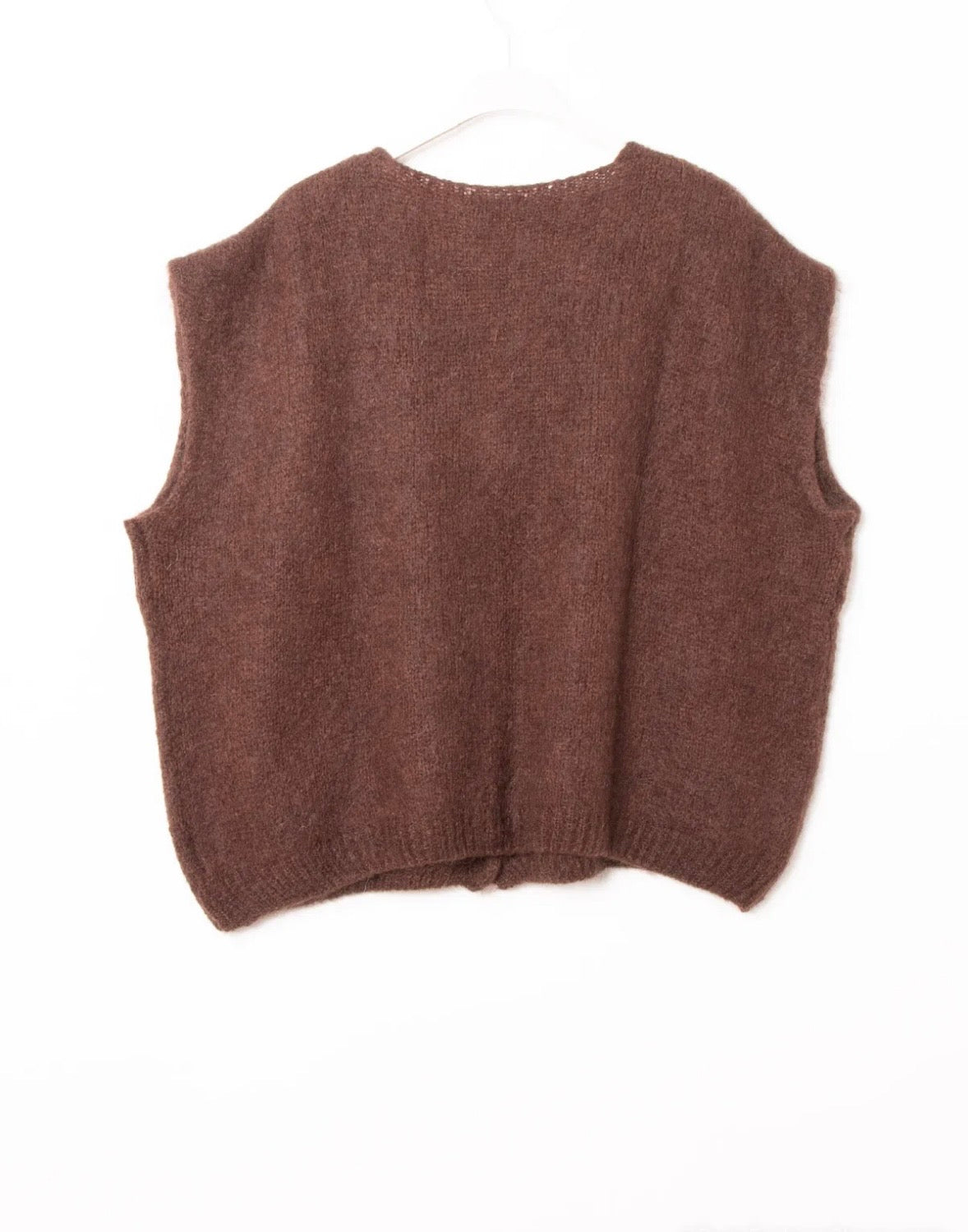 Gilet Sans Manches en Mohair – Doux & Léger