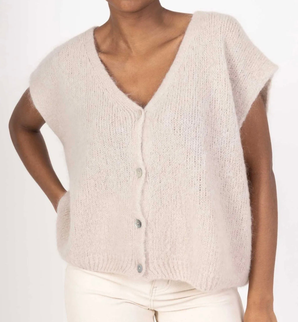 Gilet Sans Manches en Mohair – Doux & Léger