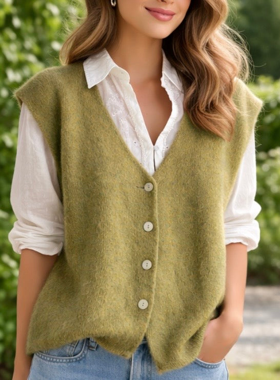 Gilets Sans Manches en Mohair – Doux & Léger