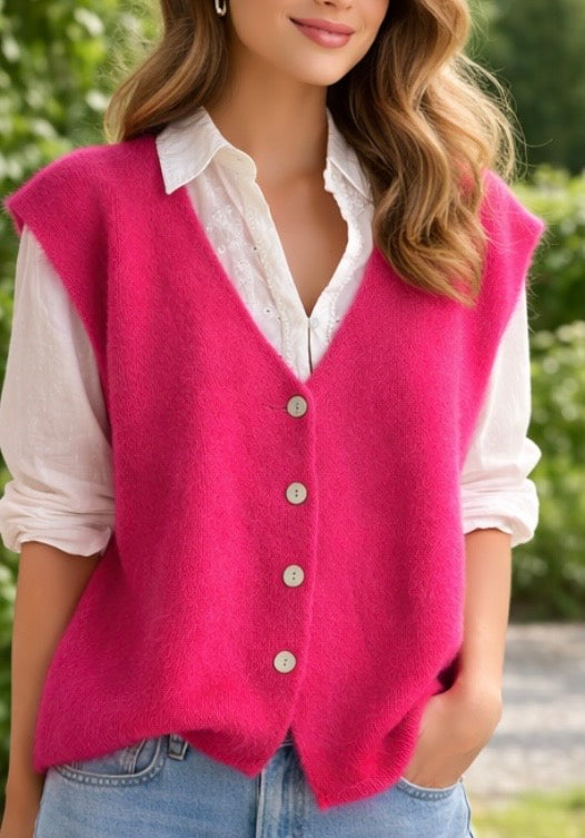 Gilets Sans Manches en Mohair – Doux & Léger