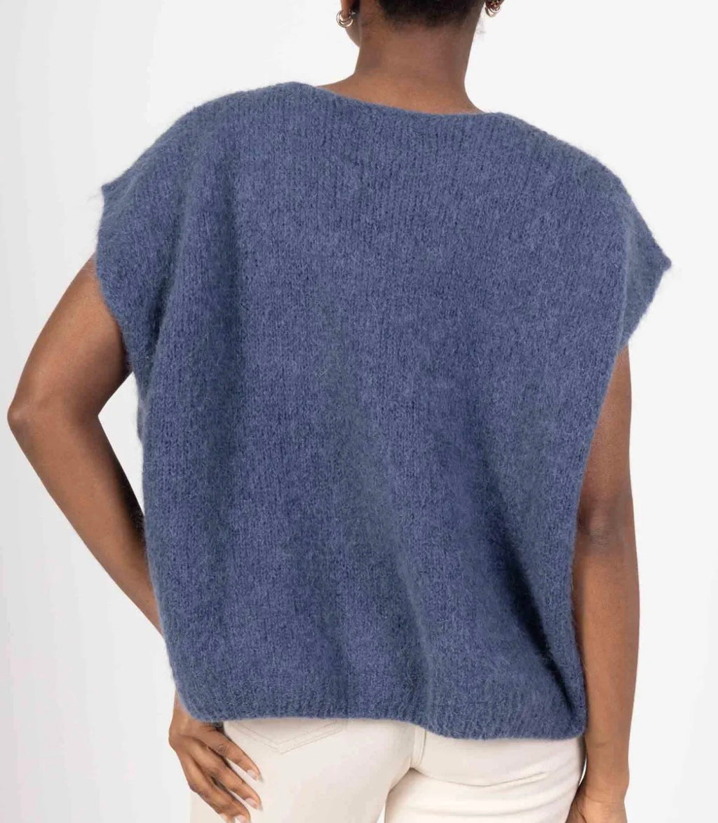 Gilet Sans Manches en Mohair – Doux & Léger