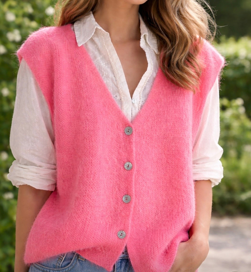 Gilets Sans Manches en Mohair – Doux & Léger